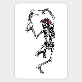 Two Dancing Skeletons Magnet